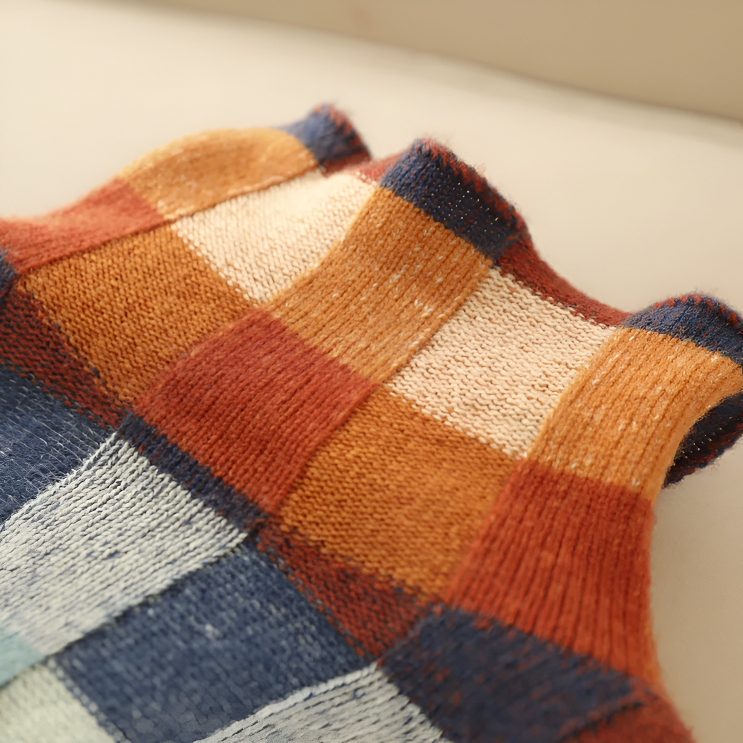 ERIN | PATCHWORK KNIT SWEATER