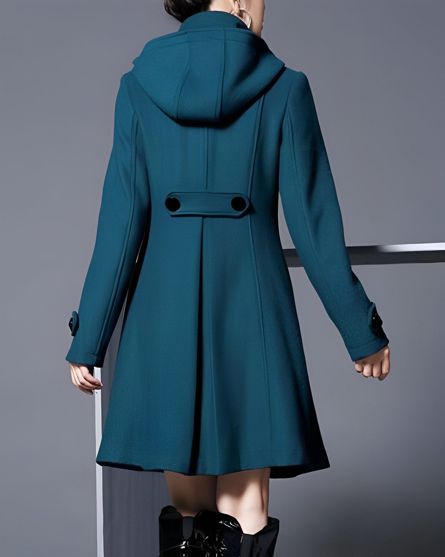 KARLA | HOODED SCARF DRESS JACKET