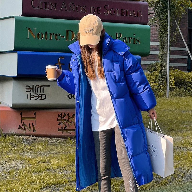 Mystella | Warm, Elegant Long Winter Coat with Hood
